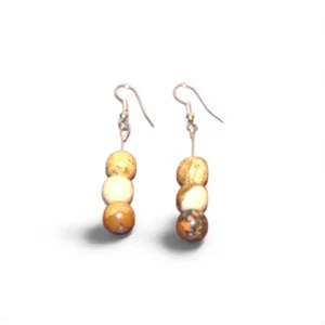Boucles d'oreilles en Jaspe paysage