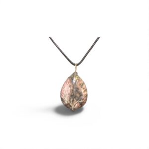 Goutte d'eau arbre de vie en Rhodonite