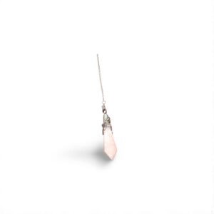 Pendule Quartz rose, en pierre naturelle de fabrication artisanale