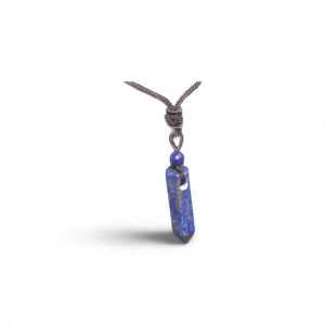 Pendule hexagonal Lapis-lazuli, en pierre naturelle de fabrication artisanale