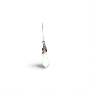 Pendule Cristal de roche, en pierre naturelle de fabrication artisanale