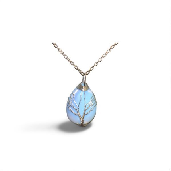 Goutte d'eau arbre de vie en pierre de Lune
