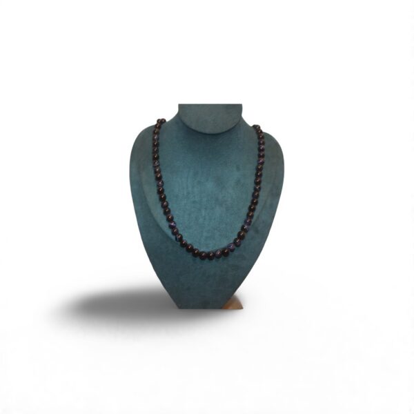 Collier en Œil de Faucon, pierre naturelle de fabrication artisanale