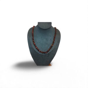 Collier en Œil de Taureau, pierre naturelle de fabrication artisanale